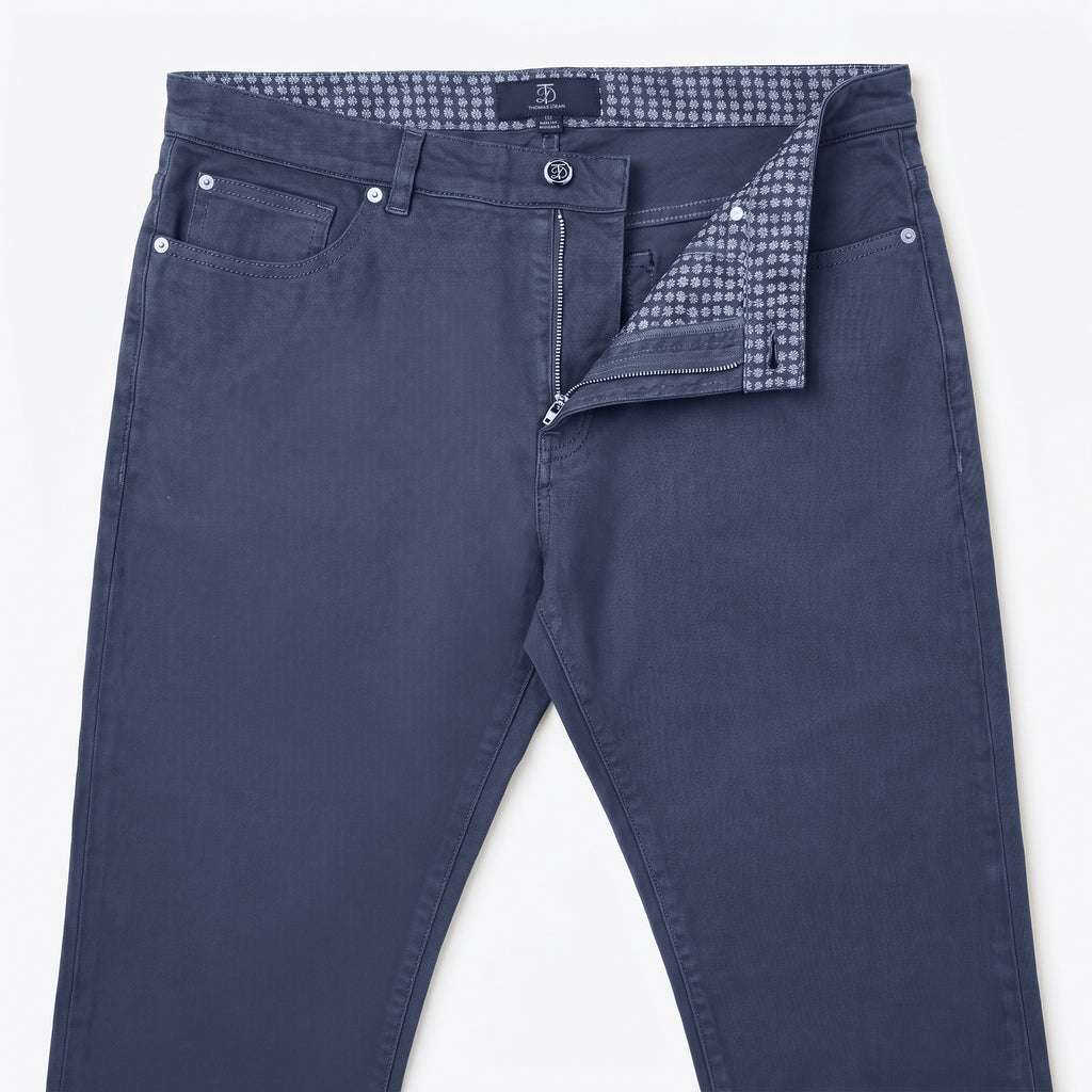 Tomasso 5 Pocket Pant Cotton Spandex - Blue Dust